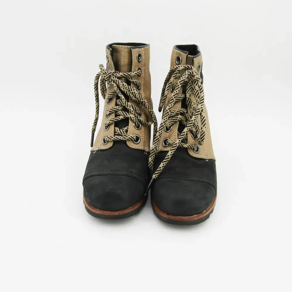 Sorel Boots Womens Size 7 EU 38 Joan of Arctic Wedge PDX 1964 Ankle Tan - Picture 8 of 9